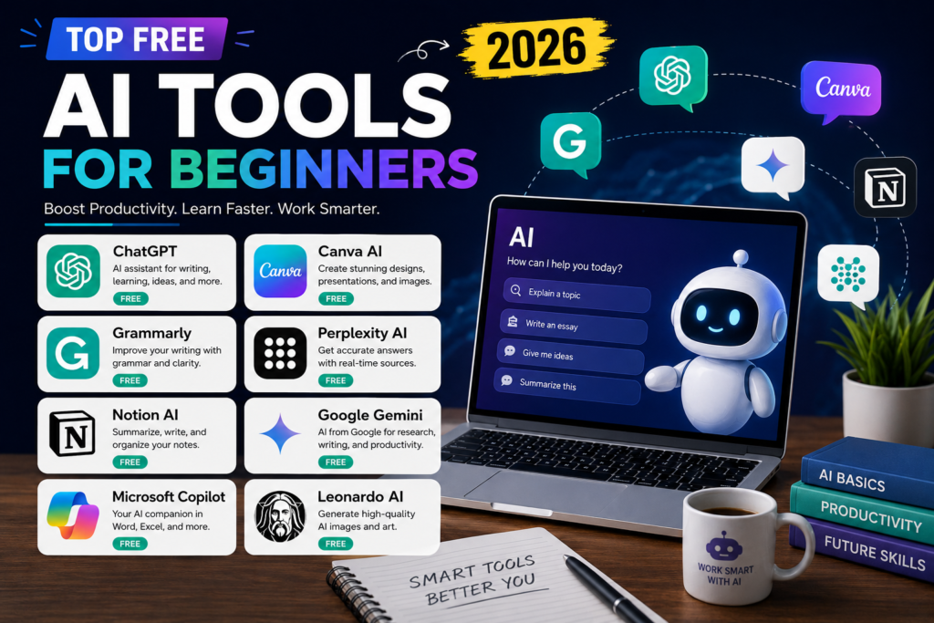 Top Free AI Tools for Beginners in 2026"